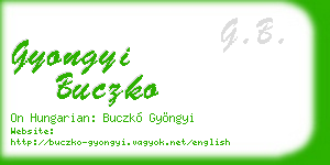 gyongyi buczko business card